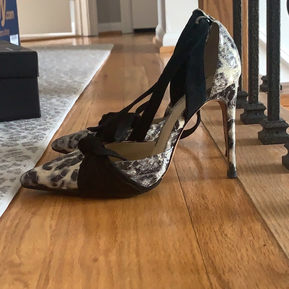 Leopard print python heels - Picture 2 of 6
